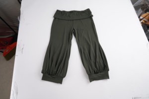 Solid Color Low Waist Knit <b>Balloon</b> Pants Cropped Length European American Basic Hot Girl Flattering Versatile Casual Pants - Product Image 6