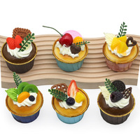Autocollant magnétique créatif en PVC pour petit cupcake, idéal pour jouer à la maison, affichage de la fenêtre, ameublement pour aimants de réfrigérateur