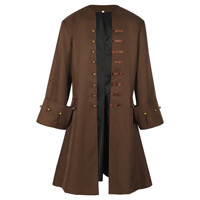 Cosplay Moineau Médiéval Renaissance Hommes Costume Pirate Cosplay Veste Chevalier Hommes Médiéval Vintage Halloween