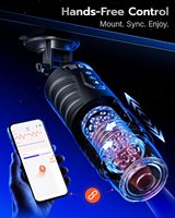 Máquina de Masturbación Masculina con 7 Modos de Empuje y Rotación, Pantalla LCD Impermeable, Ventana Visual y Vagina de Silicona