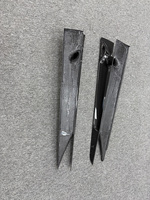 Couvre-poignée de portière en fibre de carbone sèche style MSO pour McLaren 570S 600LT 540C 570GT LH RH Paire 2 pièces