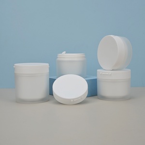 Customs Logo Frosted <b>Plastic</b> Flip Top Cap Spoon Tweezer 50g 100g Cleansing Balm Face Cream Mask <b>Jars</b> for Skin Care Lotion - Product Image 6