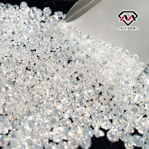 Moissanite SICGEM taille brillant rond, de 0,7 mm à 2,9 mm, couleur D, clarté VVS1, pour bijoux chaîne cubaine - Product Image 4