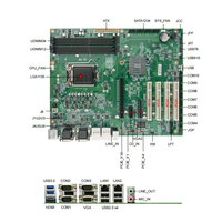 Carte mère industrielle ATX LGA1155 pour processeur Intel de 2e/3e génération, 4 emplacements DDR3, max 16 Go, 10 ports COM, double LAN Gigabit, 4 emplacements PCI, Watchdog