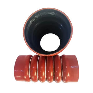 Manguera de goma de silicona roja azul personalizada de fábrica, camión Flexible, joroba recta, OEM 51964200121 51963300315, moldura de alto grado - Product Image 4