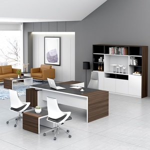 Premium Convertible & Extendable Luxury Boss Executive Office Desk Modern Ergonomic CEO Furniture Wood Panel for Villa Office - Product Image 6