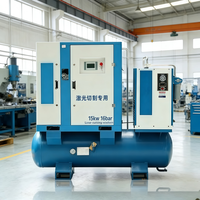 Offre Spéciale : Compresseur d'air haute pression intégré 15 kW 16 bars pour ligne de production mécanique métallique 3000 W et découpe laser