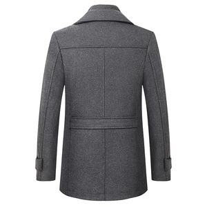 XXM8900 - Nuovo <span class=keywords><strong>Cappotto</strong></span> Invernale in <span class=keywords><strong>Lana</strong></span> per <span class=keywords><strong>Uomo</strong></span>, Doppio Strato di <span class=keywords><strong>Lana</strong></span>, Lungo e Casual - Product Image 3