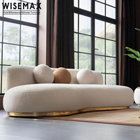 WISEMAX FURNITURE Canapé modulaire incurvé pour salon, canapé en tissu, ensemble de canapés modernes, fauteuil individuel pour la maison, bar