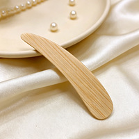 Cuillère cosmétique en bambou avec logo personnalisé, spatule à crème glacée, cuillère à crème pour le visage, cuillère miniature en bois écologique