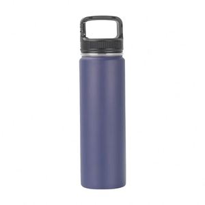 Powder Coated 18oz Double <b>Wall</b> Stainless Steel Vacuum Insulated Sport Thermos <b>Large</b> Capacity Water Bottle Flask with Handle - Product Image 2