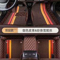 2022 tapis de sol de voiture de conception en cuir de tapis personnalisés 5D imperméables pour Camry Bmw Diamond tapis de