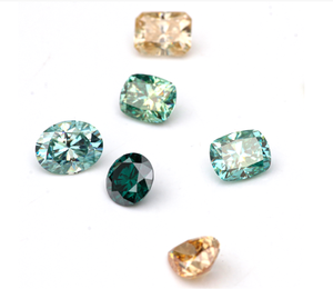 Precio de fábrica al por mayor chino 11 colores negro moissanita piedras sueltas forma elegante 0,8mm-26mm VVS moissanita diamante - Product Image 3