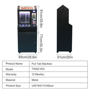 Personalizado Red Master 4 Columna <span class=keywords><strong>Bingo</strong></span> Lotería Pull Tab Ticket Máquina Dispensador Pull Tab Máquina expendedora - Product Image 4