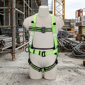 Harnais de sécurité complet réglable avec ceinture de protection antichute, anneaux en D pour taille, jambes et poitrine, équipement de sauvetage et d'escalade - Product Image 3