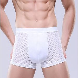 सांस बर्फ रेशम कपड़े जाल बॉक्सर सेक्सी आरामदायक पुरुषों की कपास डिजाइनर प्लस आकार बॉक्सर संक्षिप्त - Product Image 4