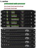 Procesador de Audio Digital BHA L24 DSP, 2 Entradas y 4 Salidas, Sistema de Gestión de Altavoces, Control por Software USB, Procesador de Sonido para Escenario, Nuevo