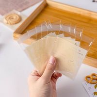 Sacs d'emballage transparents réutilisables en OPP pour biscuits, gâteaux, bonbons - Sacs individuels auto-scellants