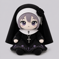 Peluche personnalisée de nonne gothique, Mascotte en peluche sur mesure, Peluche gothique mignonne, Peluche religieuse, Fabricant de peluches OEM ODM