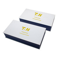Boîte cadeau rigide magnétique de luxe sur mesure, gaufrage, laminage mat, emballage recyclable pour compléments nutritionnels