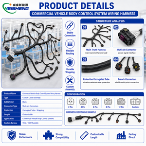 상업용 차량 차체 제어 시스템용 맞춤형 전기 배선 하네스 - Product Image 3