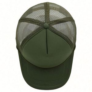 Wholesale in Stock Customize Embroidery Baseball Cap 5 Panels Snapbacks Mesh Truckers Hat With Rope - Product Image 3
