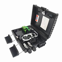 Boîtier de distribution de fibre optique FTTH extérieur 8 cœurs avec répartiteur PLC, en ABS, IP65, pour montage mural ou sur poteau, avec adaptateur SC pour réseau FTTx