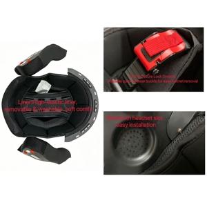 <span class=keywords><strong>Caschi</strong></span> Moto <span class=keywords><strong>Aperti</strong></span> DFG in ABS Certificati DOT con Doppia Visiera in PC per Sicurezza e Corse - Product Image 3
