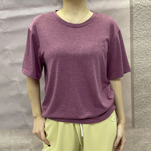 T-shirts en polyester tricoté 100 % ultra doux, toucher coton, manches courtes, unisexe, couleur unie, pour sublimation, anti-boulochage, séchage rapide - Product Image 6