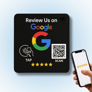 Insegna NFC per Recensioni Google con Adesivo 3M, Scansiona con Tocco o QR per Recensioni Google, Compatibile con iPhone e Android - Product Image 3