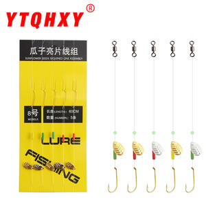 Juego de señuelos giratorios con lentejuelas de semillas de melón para pesca de peces de agua dulce, cebo para pesca de fondo, longitud de la línea de 40 a 60 cm - Product Image 2