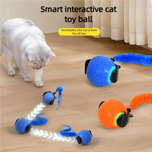 Kediler köpekler için otomatik interaktif elektronik Pet oyunu oyuncak toksik olmayan karikatür tarzı kaydırma titreşimli oyuncak Made TPR plastik kutu - Product Image 4