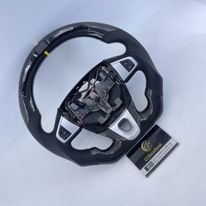 Volant en fibre de carbone de haute qualité, professionnel, neuf, avec éclairage LED pour Renault <span class=keywords><strong>Mégane</strong></span> / Scénic - Product Image 2