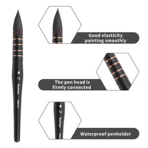 Juego de Pinceles de Madera para Niños, Estudiantes y Artistas, Pinceles para Dibujar y Pintar con Acuarelas y Óleo - Product Image 1