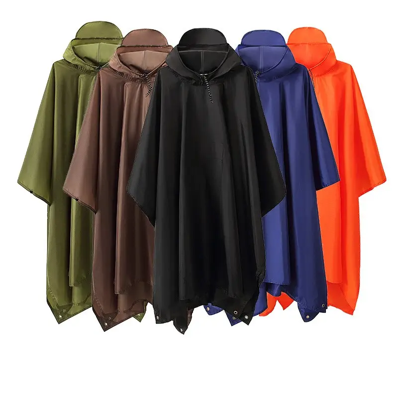Hot sale Oxford cloth rain coat polyester waterproof motorcycle poncho raincoat with hood
