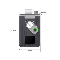 Kit de Cerradura de Puerta Inalámbrica con Huella Dactilar, Sistema de Control de Acceso por Aplicación, Controlador de Acceso con Teclado RFID de 13.56MHZ sin Llave