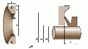 NBR FKM Joint d'étanchéité en silicone en V Va22 Joint d'huile 1100 VA VS Joints hydrauliques en V