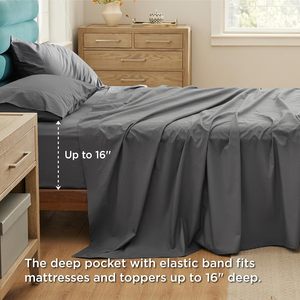 Juego de sábanas de algodón puro 100% personalizado para cama, juego de sábanas de algodón liso para colores desviados de Hotel - Product Image 4