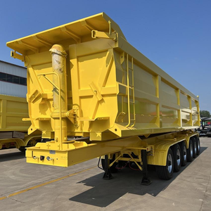 ZHONGSHENGTIANQI personnalisé 6 essieux 50 mètre cube U forme fin arrière benne semi-remorque Suspension mécanique Shandong origine 40kg - Product Image 4