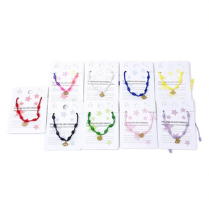 Angelina Seven Star Knot <b>String</b> Bracelets <b>Gold</b> Plated Stainless Steel Unisex Fashion Gift 12Pcs - Product Image 1