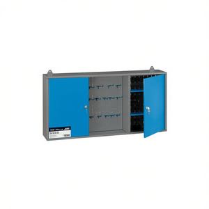 Kit de montaje de armario de pared Fervi 120x60x30 cm con puertas y estantes para almacenamiento en taller - Product Image 1