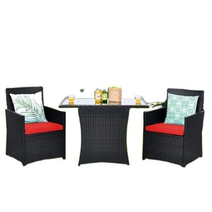 เฟอร์นิเจอร์กลางแจ้งหวายโต๊ะรับประทานอาหารและเก้าอี้สวนเฟอร์นิเจอร์หวายพลาสติกในปี2022 - Product Image 5