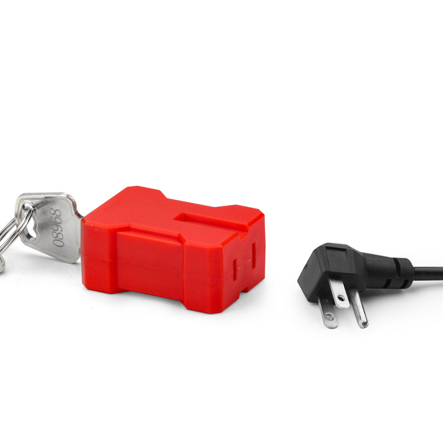 BOZZYS American Electrical Cord Standard Plug Lockout - OSHA Compliant Industrial LOTO Safety Lockout Device