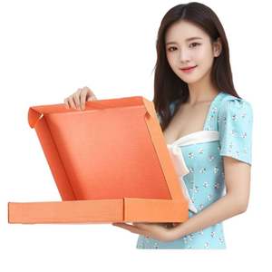 Boîtes d'expédition en carton ondulé beige gaufrées avec dorure et pelliculage mat, emballage postal recyclable pour petites entreprises - Product Image 3