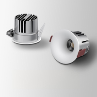 Alto CRI Modern Anti-Glare Cob Downlight 7W 9W 10W 12W Foco de techo LED empotrado de aluminio