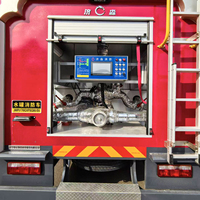 Camion de lutte contre l'incendie Dongfeng D9 4x2 à eau et mousse avec lance d'incendie et double réservoir à vendre