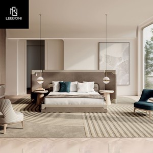 Cama King Size de Lujo de Diseño Nuevo y Personalizado de Alta Calidad, Cabecera Alta, Muebles de Lujo para Dormitorio - Product Image 2