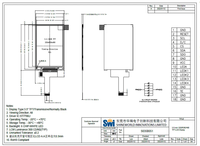 Écran LCD TFT 3,5 pouces 18 broches Affichage LCD tft 3,5 pouces 3,5'' TFT SPI 320X480