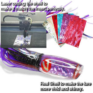 Leurre <span class=keywords><strong>de</strong></span> Traîne Hauturière pour <span class=keywords><strong>Grande</strong></span> Pêche en Mer Salée avec Corps Jupé - Product Image 3