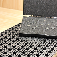 Plateau pour puces IC haute température ESD pour produits de sécurité, plateau en plastique pour composants électroniques avec procédé de thermoformage
